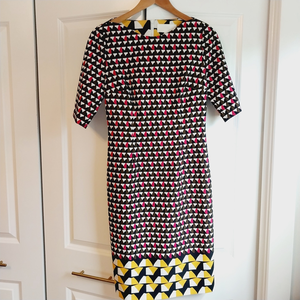 Hugo Boss Geometric Sheath Dress